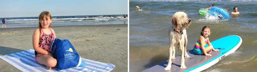 People Enjoying Galveston Island